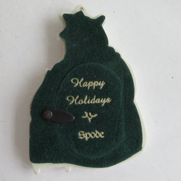 Spode Porcelain Christmas Tree Snowman Picture Frame Christmas Ornament - Picture 2 of 13